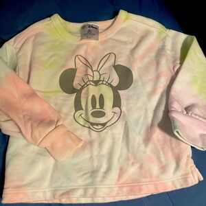Tie dye Minnie sweatshirt. Size 3T. Smoke free home.